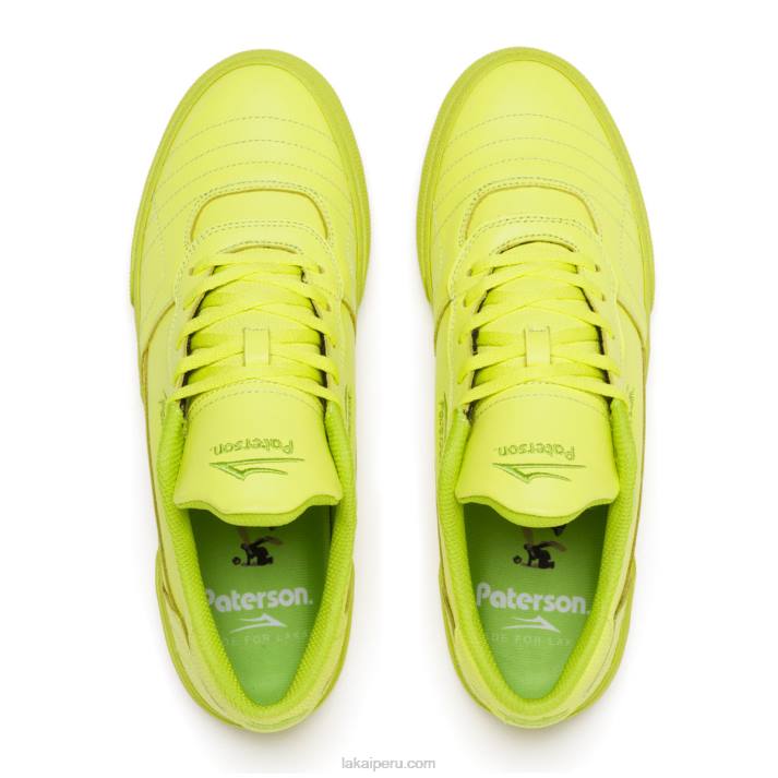 amarillo 6XTR196Lakai paterson cambridge zapatos de skate de cuero de color lima - Imagen 3
