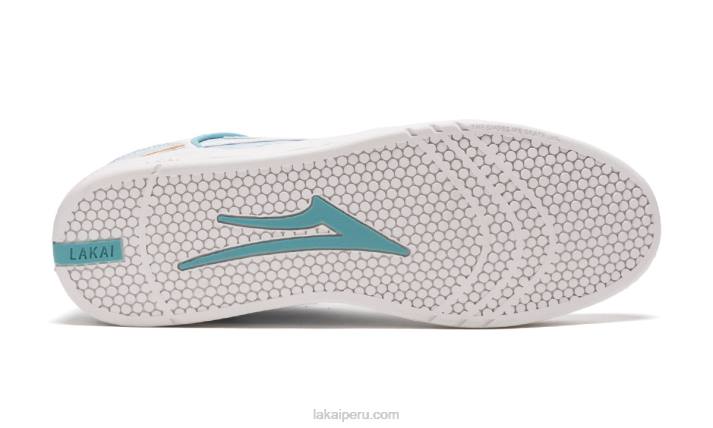 blanco 6XTR277Lakai zapatos de skate de cuero galés telford low x rob - Imagen 4