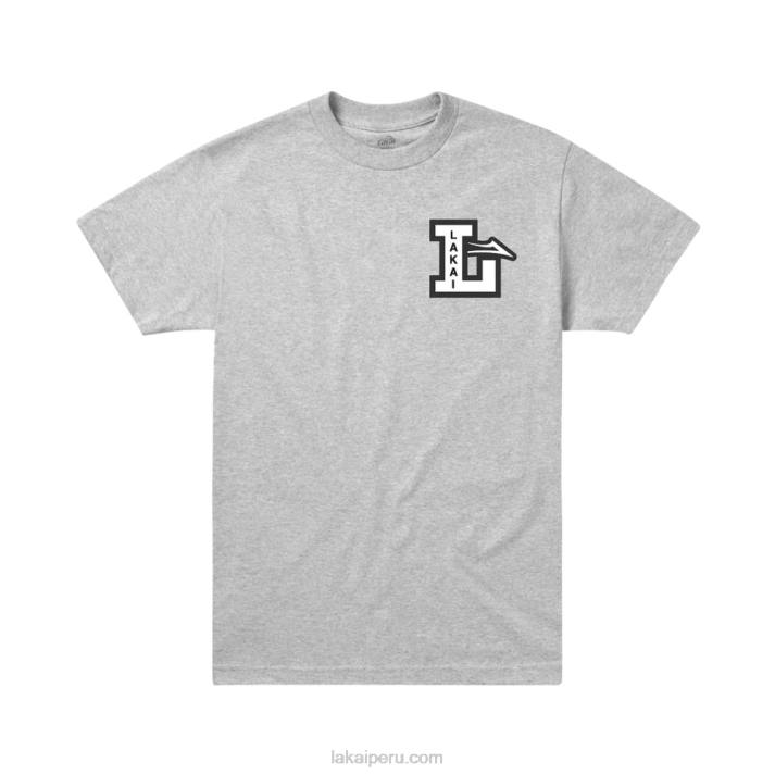 cuero_gris_6xtr161lakai_camiseta_de_letra.jpg cuero gris 6XTR161Lakai camiseta de letra - Imagen 1