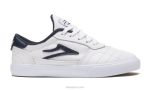 blanco 6XTR176Lakai zapatos de skate de cuero para niños cambridge - Imagen 3