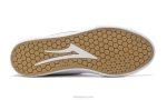 blanco 6XTR238Lakai zapatillas de skate de piel flaco 2 mid - Imagen 3