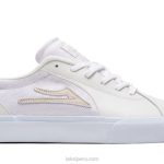 blanco 6XTR241Lakai zapatos de skate de cuero flaco 2