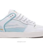 blanco 6XTR277Lakai zapatos de skate de cuero galés telford low x rob
