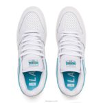 blanco 6XTR277Lakai zapatos de skate de cuero galés telford low x rob - Imagen 3