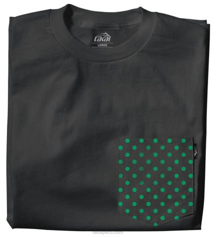 negro 6XTR322Lakai camiseta con bolsillo de lunares para niña