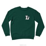 verde alpino 6XTR141Lakai letra sudadera con capucha - Imagen 2